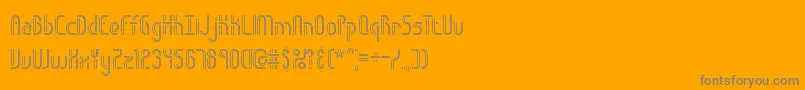 Obstacll Font – Gray Fonts on Orange Background