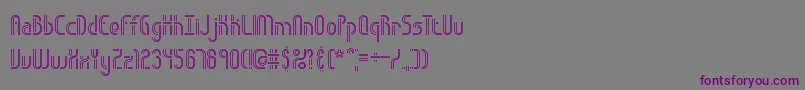 Obstacll Font – Purple Fonts on Gray Background