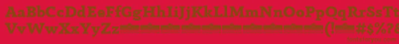 AnaphoraExtraboldTrial Font – Brown Fonts on Red Background