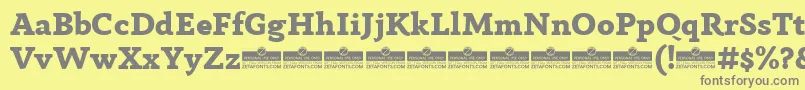 AnaphoraExtraboldTrial Font – Gray Fonts on Yellow Background