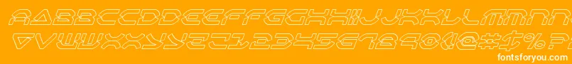 Oberondeuxoutital Font – White Fonts on Orange Background