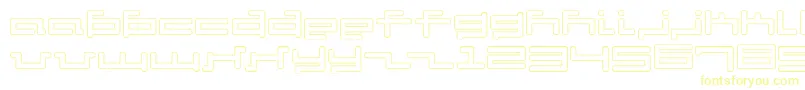 Шрифт V5Cuadra2Outline – жёлтые шрифты