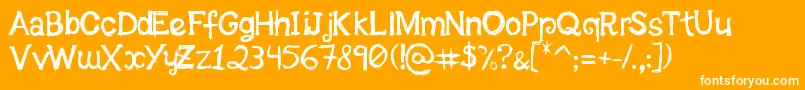 FeiraDaFruta Font – White Fonts on Orange Background