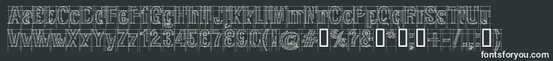 フォントRawMacro – 白い文字