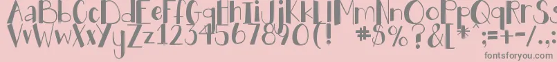 fuente DjbHollyJollyBgolly – Fuentes Grises Sobre Fondo Rosa