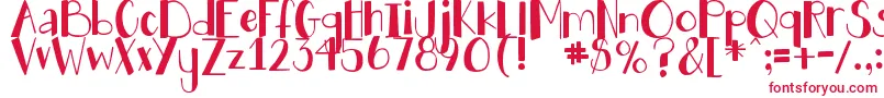DjbHollyJollyBgolly Font – Red Fonts