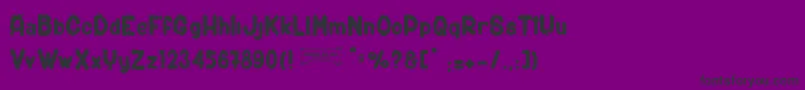 ShotgunС† Font – Black Fonts on Purple Background