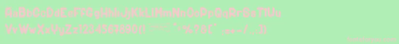 ShotgunС† Font – Pink Fonts on Green Background