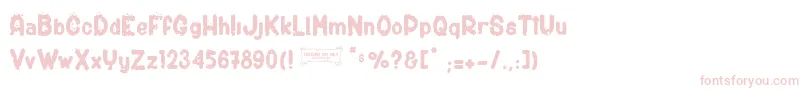 ShotgunС† Font – Pink Fonts on White Background