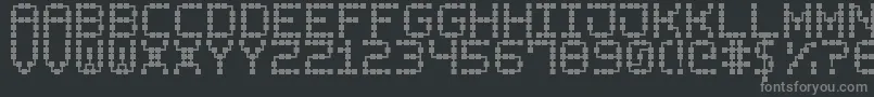 PrintedCircuitBoard7-Schriftart – Graue Schriften auf schwarzem Hintergrund