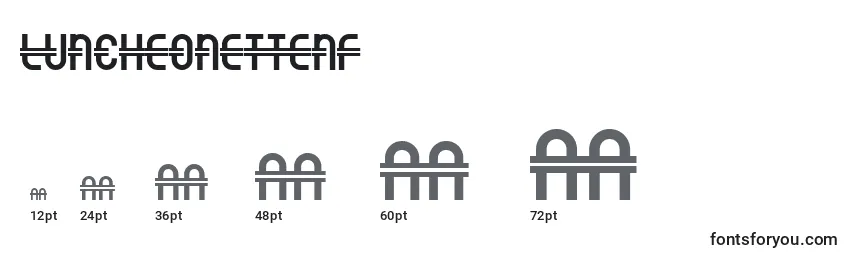 LuncheonetteNf Font Sizes
