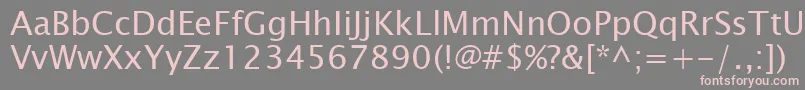 LucidaSansKoi8 Font – Pink Fonts on Gray Background