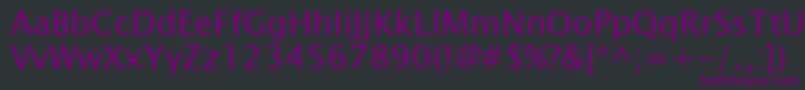 LucidaSansKoi8 Font – Purple Fonts on Black Background