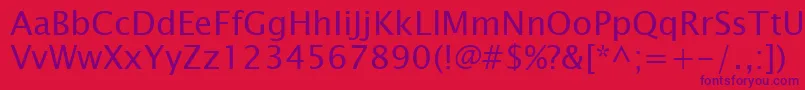 Шрифт LucidaSansKoi8 – фиолетовые шрифты на красном фоне