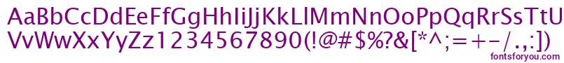 LucidaSansKoi8 Font – Purple Fonts on White Background