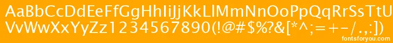 fuente LucidaSansKoi8 – Fuentes Blancas Sobre Fondo Naranja