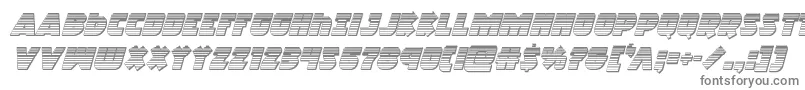 Шрифт Racketsquadchromeitalic – серые шрифты на белом фоне