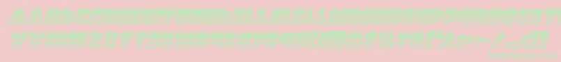 Weitere Informationen zur Racketsquadchromeitalic-Schriftart Racketsquadchromeitalic-Schriftart – Grüne Schriften auf rosa Hintergrund