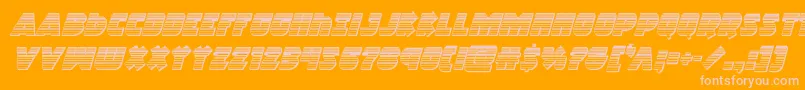 Racketsquadchromeitalic Font – Pink Fonts on Orange Background