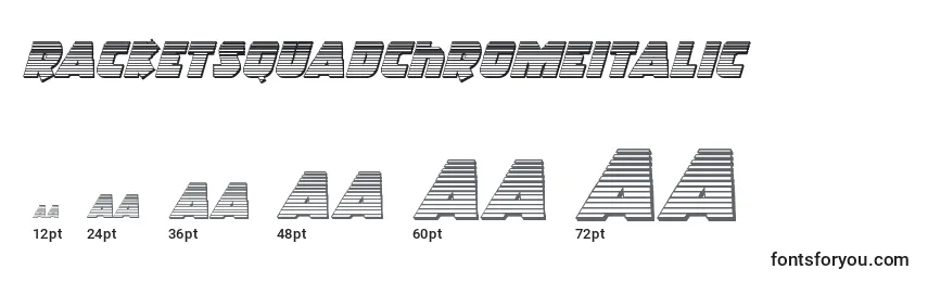 Racketsquadchromeitalic Font Sizes