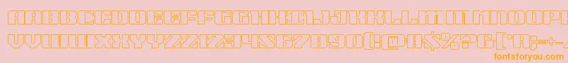 21gunsaluteout Font – Orange Fonts on Pink Background