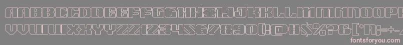 Шрифт 21gunsaluteout – розовые шрифты на сером фоне