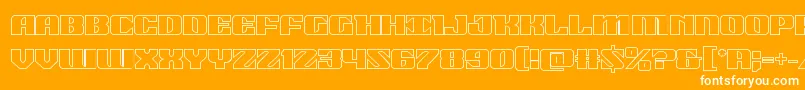 21gunsaluteout Font – White Fonts on Orange Background