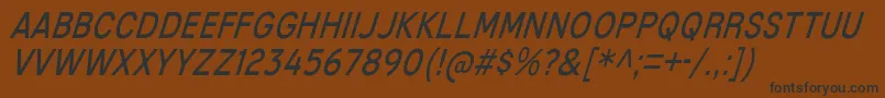 MixolydianTitlingBkIt Font – Black Fonts on Brown Background