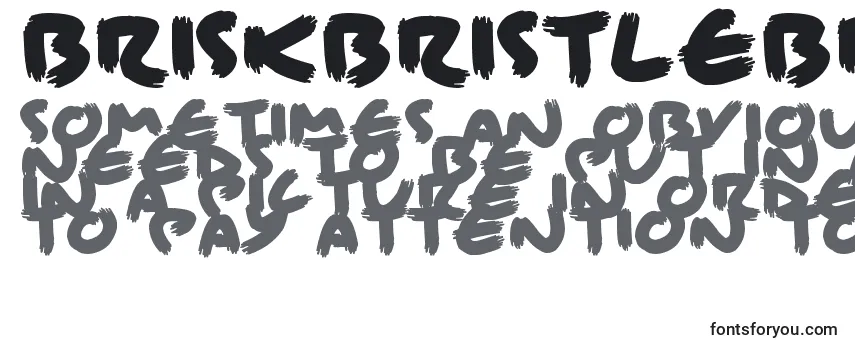 Przegląd czcionki BriskBristleBrush