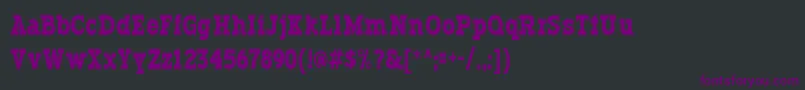 Typodermic Font – Purple Fonts on Black Background