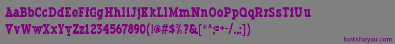 More about Typodermic Font Typodermic Font – Purple Fonts on Gray Background