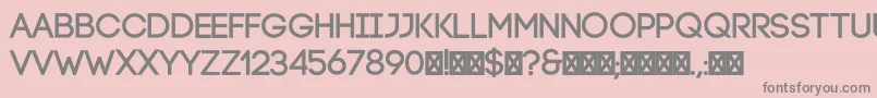 フォントCodeBold – ピンクの背景に灰色の文字