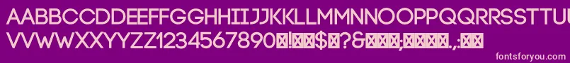 Fonte CodeBold – fontes rosa em um fundo violeta