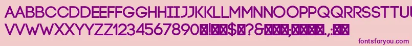 CodeBold Font – Purple Fonts on Pink Background