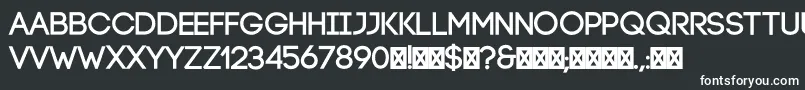 Шрифт CodeBold – белые шрифты на чёрном фоне