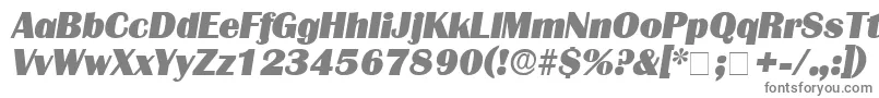 Шрифт BurinDisplaySsiItalic – серые шрифты на белом фоне