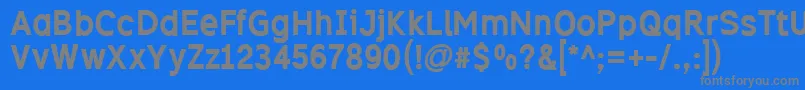 Excib Font – Gray Fonts on Blue Background