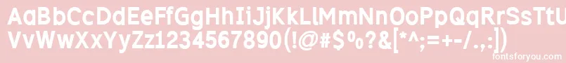 Excib Font – White Fonts on Pink Background