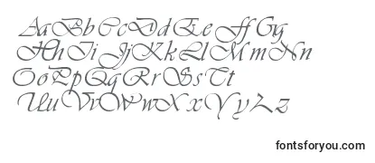 Überblick über die Schriftart LdsScriptItalic