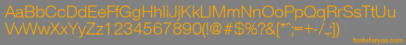 OlnovaRegular Font – Orange Fonts on Gray Background