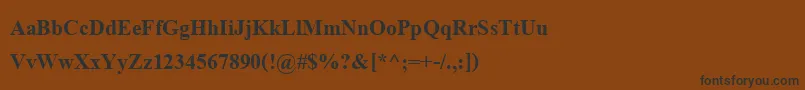 AngsanaupcBold Font – Black Fonts on Brown Background