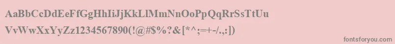 AngsanaupcBold Font – Gray Fonts on Pink Background