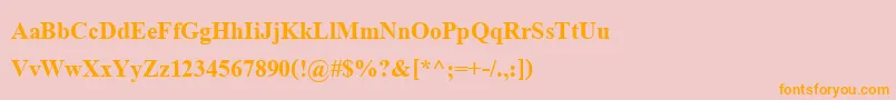 AngsanaupcBold Font – Orange Fonts on Pink Background