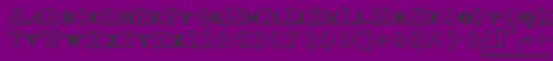 MavericksLuckyDiamonds Font – Black Fonts on Purple Background