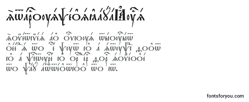 Schriftart StarouspenskayaKucs