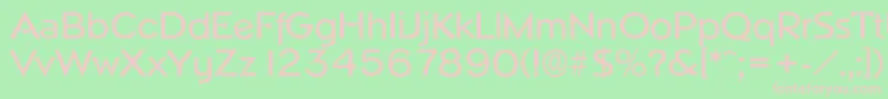 NapoliserialMediumRegular Font – Pink Fonts on Green Background