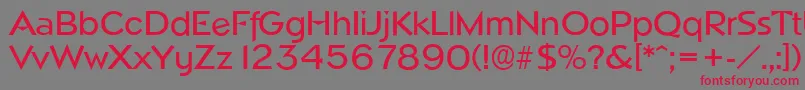 NapoliserialMediumRegular Font – Red Fonts on Gray Background