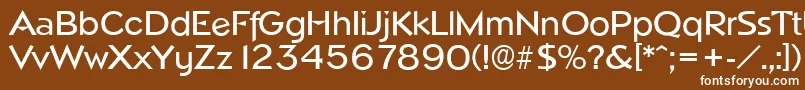 NapoliserialMediumRegular Font – White Fonts on Brown Background