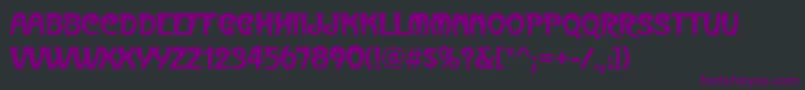 Шрифт MetroNouveau – фиолетовые шрифты на чёрном фоне