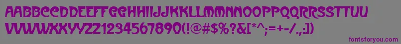 MetroNouveau Font – Purple Fonts on Gray Background